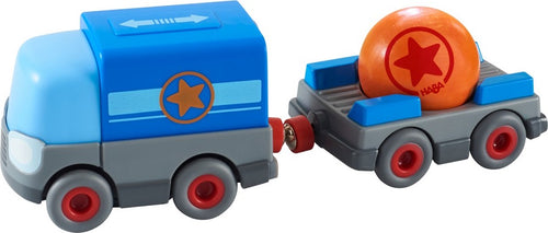 Knikkerbaan - Vrachtwagen met aanhangwagen op batterijen