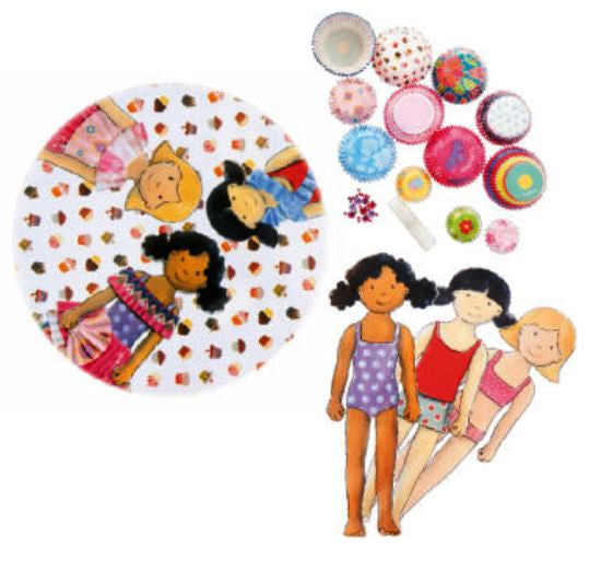 Egmont Toys Cup Cake papiertjes kit in een metalen