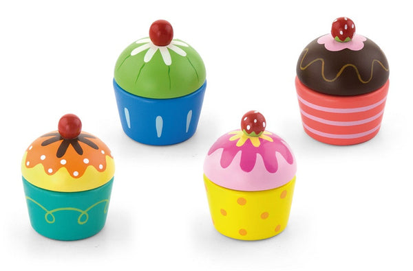 Cupcakeset (4 stuks, 8-delig)