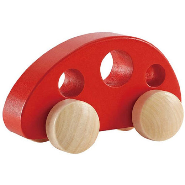 Houten Mini Bus Rood