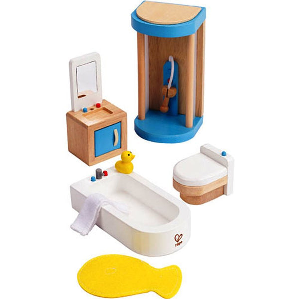 Hape Houten Badkamerset voor poppenhuis