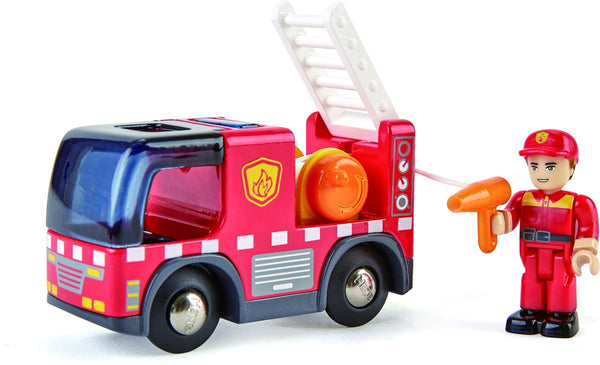 Fire truck with siren