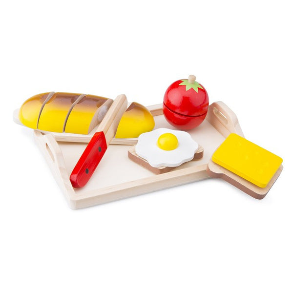 New Classic Toys - Snijset - ontbijt op dienblad