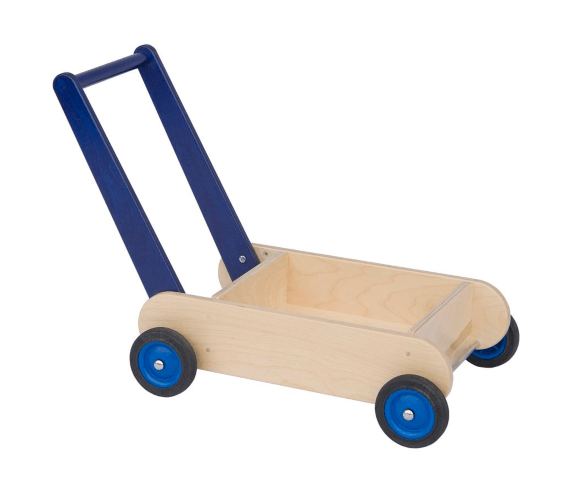 Blokkenwagen blauw