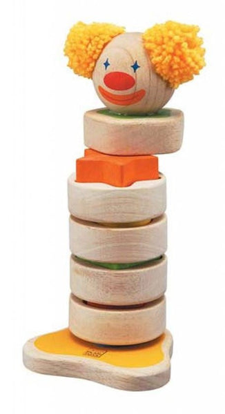 PlanToys Stapel- en Sorteerclown