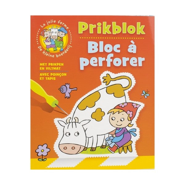 De kleine boerderij prikblok ( met prikpen en viltmat)