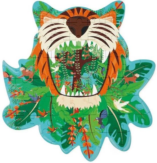 Contour puzzel Tijger