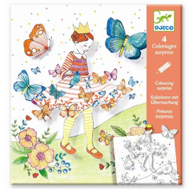 Djeco Kleuren die verrassen - Lady Butterfly