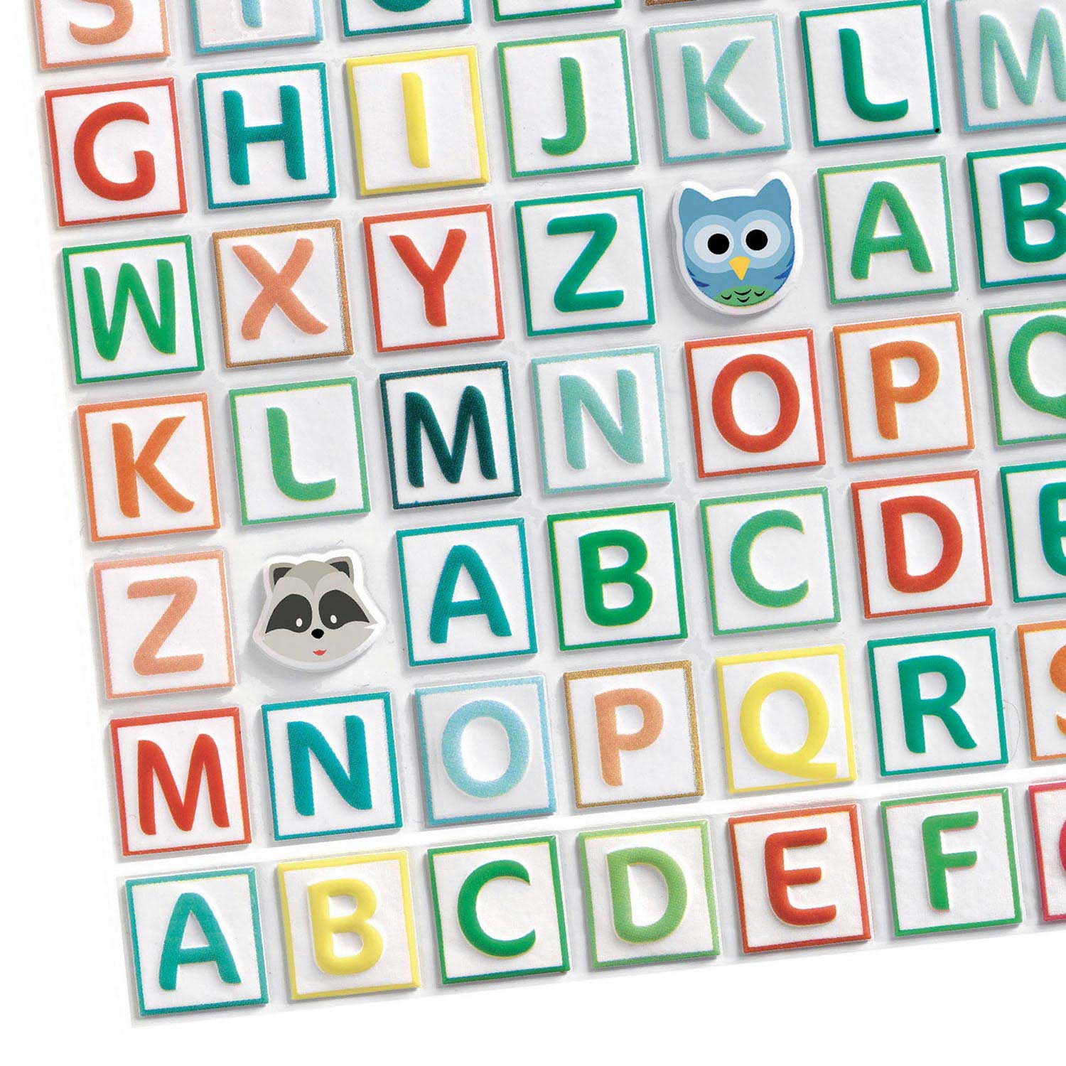 Djeco Puffy stickers - Alfabet