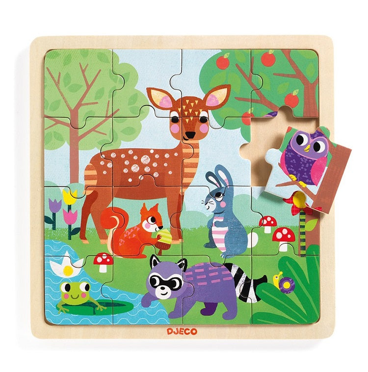 Djeco Puzzel Forest - 16 stukjes