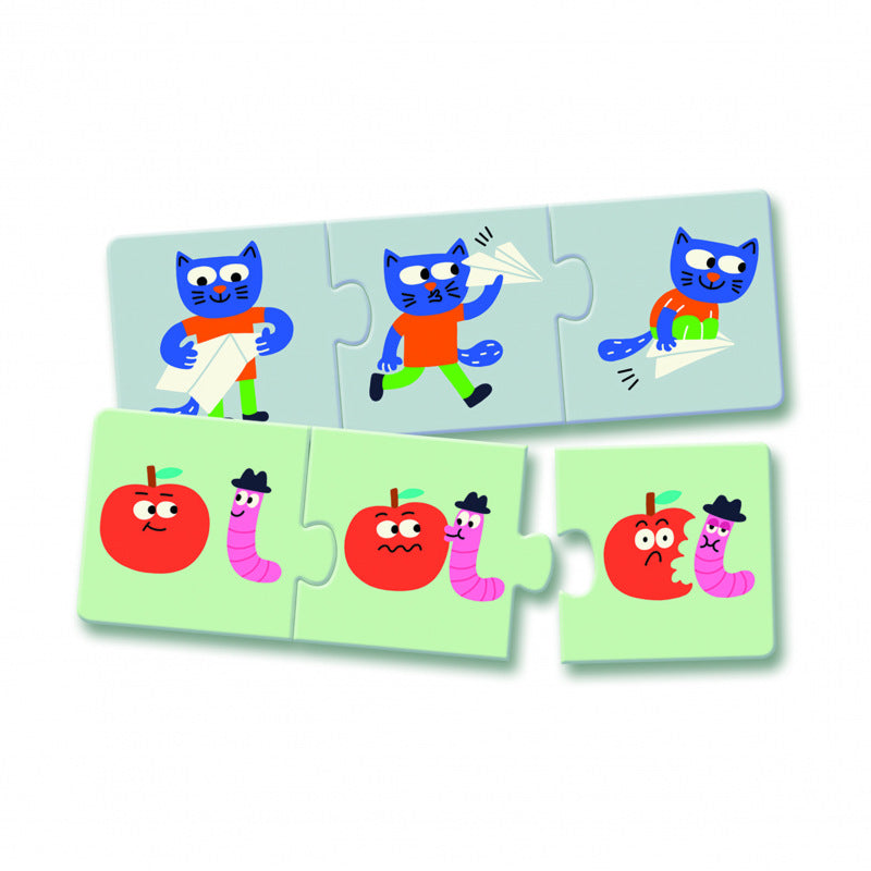 Djeco Trio Puzzel Dieren verhalen