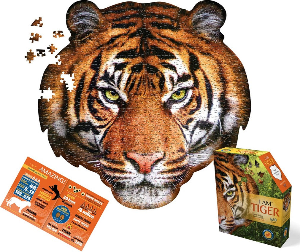 Puzzel - I am  Tiger - Poster Size - 550 stukjes
