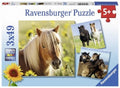 Ravensburger Puzzel -  Schattige Pony's - 3 x 49 stukjes