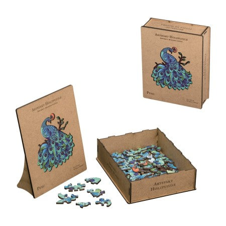Artefact Houten Puzzel - Pauw (99)