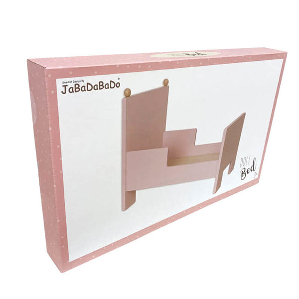 Houten poppenbed met opstaande rand