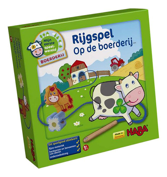 Rijgspel Op de boerderij