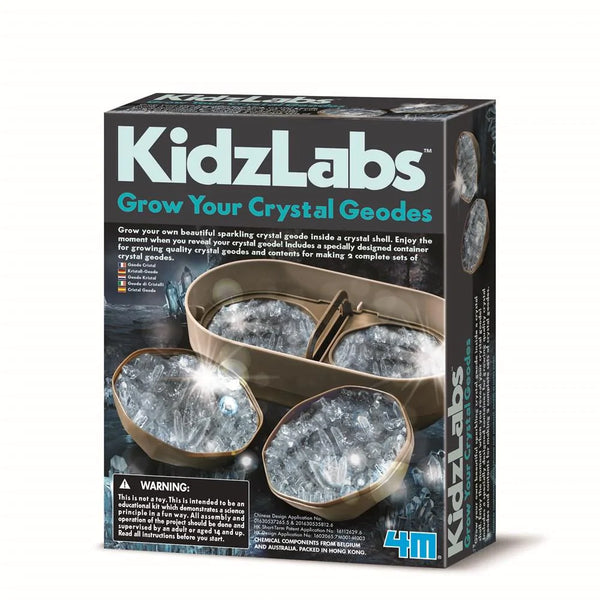 4M KidzLabs Grow Your Crystal Geodes
