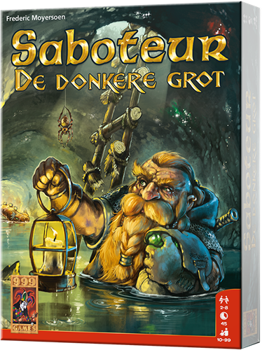Saboteur De Donkere Grot  - kaartspel spellen van 999 Games doos voorkant productfoto