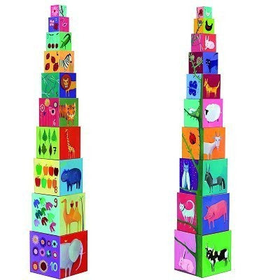 Djeco Stapeltoren Dieren en Natuur