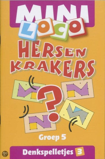 Mini Loco boekje Hersenkrakers. Denkspelletjes 3