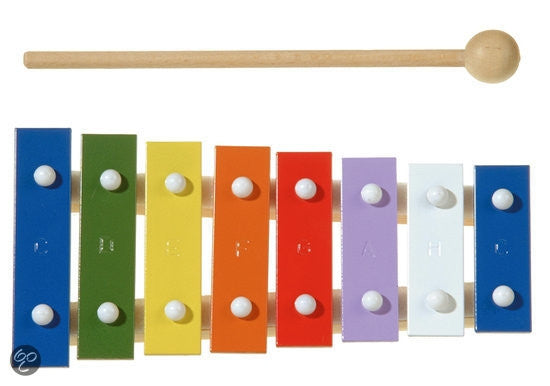 New Classic Toys Metallofoon 8- toons - gekleurd
