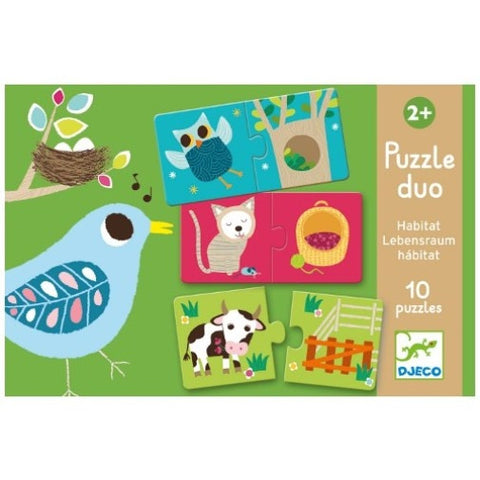 Djeco Duo Puzzel Habitat