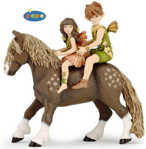 Papo Elfen kinderen op pony