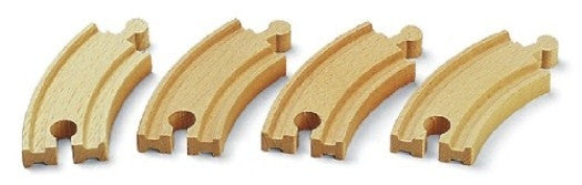 Brio korte gebogen raildelen