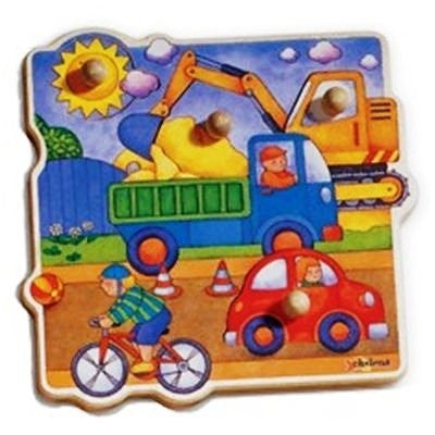 Knoppuzzel - in de stad - Bouwplaats