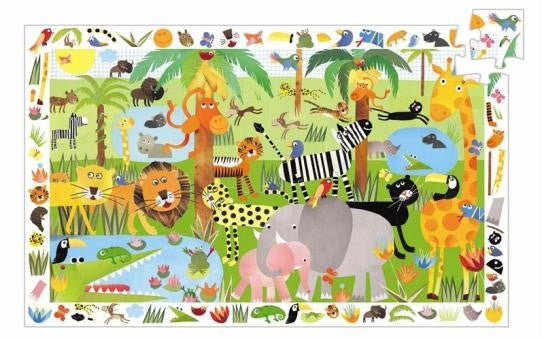 Djeco Observatiepuzzel Jungle
