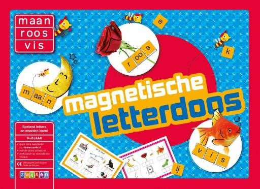 Maan Roos Vis magnetische letterdoos