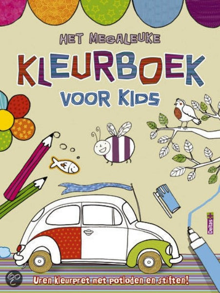 Boek - Het megaleuke kleurboek voor kids