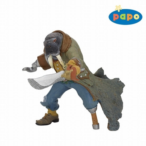 Papo Zeerover met Walruskop