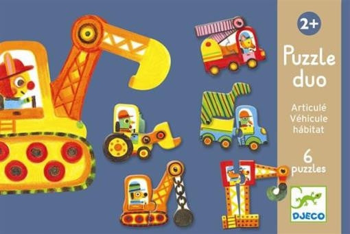Djeco Duo puzzel articulo voertuig