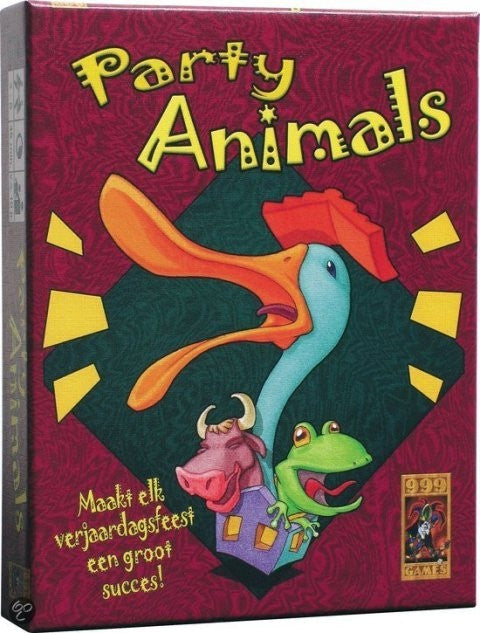 Party Animals - Kaartspel spellen van 999 Games doos voorkant productfoto