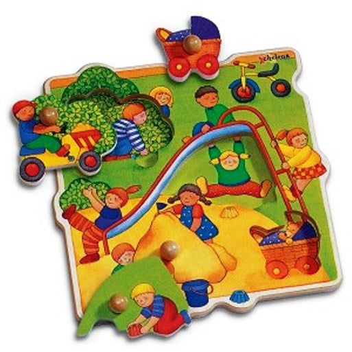 Chelona Knoppuzzel In de stad - Speelplaats