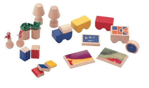 PlanToys Poppenhuis accessoires voor woon- en slaa