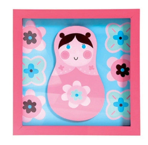 Tra Wanddecoratie Matroesjka (vierkant)