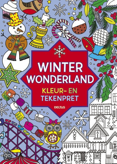 Winter Wonderland kleur -en tekenpret