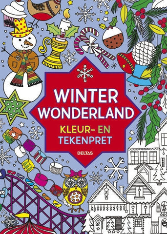 Winter Wonderland kleur -en tekenpret
