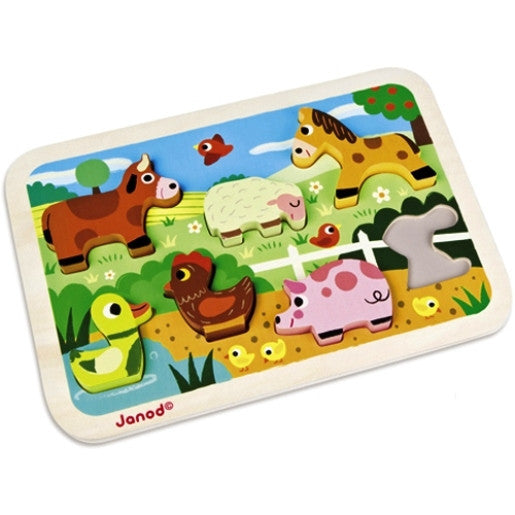 Janod Chunky Puzzel Boerderij