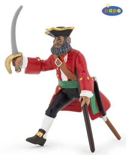Papo Kapitein in het rood met houten been