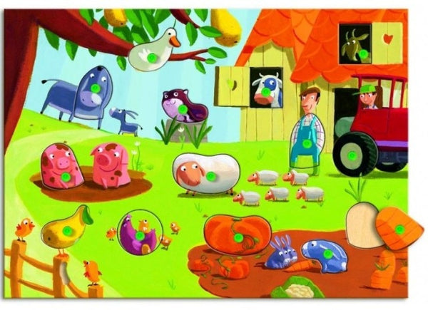 Djeco Uitwisselpuzzel boerderij