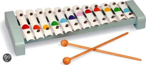 Janod Confetti Xylofoon metaal 12 toetsen