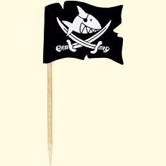 Kapitein Sharky Partyvlaggetjes