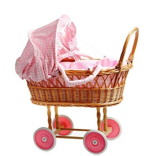 Leger scherm Kan weerstaan Egmont Toys Poppenwagen riet met roze | Yestoys