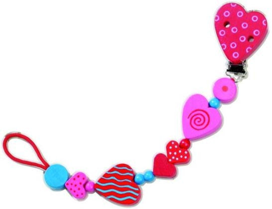 Haba Fopspeenketting met hartjes