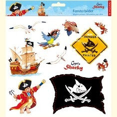 Kapitein Sharky Raamstickers