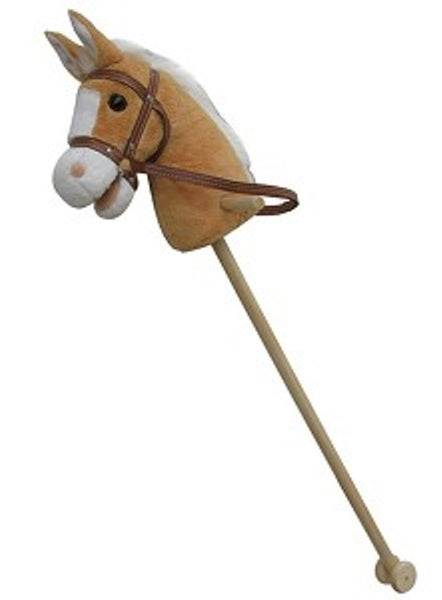 New Classic Toys Stokpaard - licht bruin - pluche