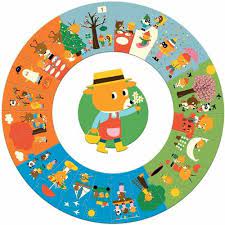 Djeco Giant Puzzle - Het Jaar